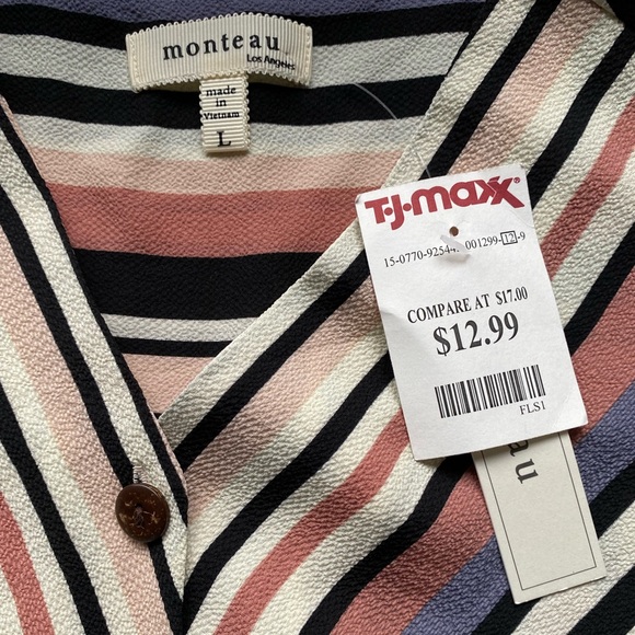 Striped Peplum Blouse from Marshalls - New with Tags - Picture 2 of 6